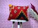 Handmade Moroccan Kilim Pillow - 15x18 Inches - Bohemian Decorative Pillowcase, Bedroom & Living Room Decor, Unique Cushion Cover