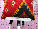 Handmade Moroccan Kilim Pillow - 15x18 Inches - Bohemian Decorative Pillowcase, Bedroom & Living Room Decor, Unique Cushion Cover
