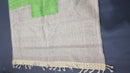 Custom Moroccan Wool Rug - Handmade Berber Beni Ourain Rug with Green Cross Design - Custom Sizes & Fringes Available