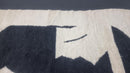 Custom Moroccan Rug - Genuine Wool Shaggy Rug, White and Black Beni Ourain Style - Custom Size Area Rug Handmade by 100kends