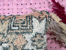 Handcrafted Wool Throw Pillow, white-Brown wool Pillow, 21 x 14, Rustic Wool Cushion, Perfect for Country Décor & Winter Comfort