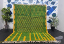 Custom Moroccan Rug - Green & Yellow Berber Handmade Wool Rug, Beni Ourain Style, Moroccan Area Rug, Custom Sizes, Moroccan Shag Rug