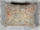 Moroccan Wool Pillow Cover 15x20 Inches – Flanged Cushion, Undyed Linen Throw Pillow, Sofa Pillow, White Linen Cushion, Flanged Pillowcase