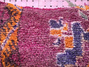 Bohemian Pink Wool Pillow Cover - Handwoven 13x24 Decorative Throw Pillow, Geometric Tribal Cushion, Textured Wool Sofa Pillow