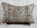 Handmade Moroccan Wool Pillow 14x23 - Cozy Berber Elegance with Unique Patterns - Authentic and Soft Wedding Pillow Decor