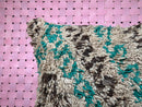 Moroccan Wool Pillow Cover – 16x24 Inches Decorative Boho Pillow, Boujaad Rug Pillow, Throw Pillow Cover – Unique Recycled Wool Pillow