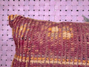 Moroccan Wool Kilim Pillow Cover, Boho Woven Cushion, Mid Century Modern 16x22 Embroidered Pillow, Custom Bench Cushion, Floor Sofa