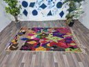 Vibrant Handmade Moroccan Boujaad Rug - Custom Sizes 3x5 to 15x15 ft - Berber Wool Moroccan Area Rug with Unique Patterns