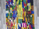 Custom Moroccan Beni Ourain Wool Rug - Handmade Berber Carpet, Vibrant Area Rug for Bedroom & Living Room - Custom Sizes Available