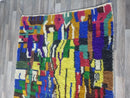 Custom Moroccan Beni Ourain Wool Rug - Handmade Berber Carpet, Vibrant Area Rug for Bedroom & Living Room - Custom Sizes Available