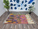 Custom Moroccan Berber Wool Rug | Handmade Artistic Shag Rug | Moroccan Rug for Bedroom or Living Room | Traditional Wool Area Rug