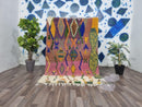 Custom Moroccan Berber Wool Rug | Handmade Artistic Shag Rug | Moroccan Rug for Bedroom or Living Room | Traditional Wool Area Rug