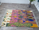 Custom Moroccan Berber Wool Rug | Handmade Artistic Shag Rug | Moroccan Rug for Bedroom or Living Room | Traditional Wool Area Rug