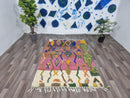Custom Moroccan Berber Wool Rug | Handmade Artistic Shag Rug | Moroccan Rug for Bedroom or Living Room | Traditional Wool Area Rug