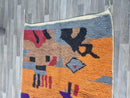 Custom Moroccan Wool Rug with Abstract Berber Design – Handmade Shag Pile Beni Ourain Style | wool rugs from 3x5 to 15x15 ft Sizes
