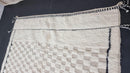 Custom Moroccan Wool Rug - Handmade Off White Area Rug, 4x6, 5x8, 6x9, 8x10 - Handwoven Living Room & Bedroom Rug by 100kends