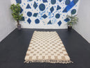 Custom Moroccan Ivory Beni Ourain Rug - Handmade Genuine Wool Berber Rug | Custom Size Available | wool moroccan rug by 100kends