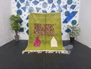 Custom Handmade Moroccan Green Wool Rug - 5x8 Kilim Area Rug, Traditional Living Room Rug, Large Carpet, 8x10 & Custom Sizes Available