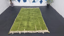 Handmade Moroccan Rug – Custom Green Wool Area Rug, Off Green Custom Rug, Modern Rugs for Living Room, 5x7 Rug, 8x10 Rug, Large Rugs