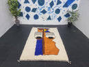 Custom Moroccan Berber Rug with Abstract Bohemian Design – Handmade Wool Shag Rug (3x5 ft to 15x15 ft) – Perfect Boho Area Rug by 100kends