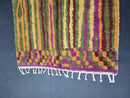 Custom Moroccan Berber Rug - Shaggy Brown & Orange Wool Rug with Tassels, Vibrant Tribal Design, Nursery and Wedding Gift rug by 100kends