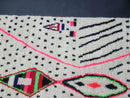 Custom Moroccan Wool Rug - White Tribal Bohemian Rug for Living Room - Available in 6x9, 9x12, 8x10 Sizes & More