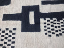 Custom Moroccan Wool Rug - Handmade Black & White Berber Design - Bohemian Boho Rug, Custom Sizes Available, Free Shipping rug by 100kends