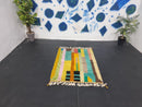 Vibrant Handmade Moroccan Wool Rug | Berber Carpet | Beni Ourain, Boujad, Boucherouite Tribal Rug | Colorful Custom Sizes Available