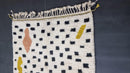 Custom Moroccan Beni Ourain Rug - Handmade Soft Wool Minimalist White and Black Berber Area Rug, Custom Sizes, Modern Moroccan Plain Rug