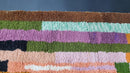 Custom Handmade Moroccan Beni Ourain Wool Rug - Authentic Berber Rug in Multicolor Stripes - Available in 3x5 ft to 15x15 ft