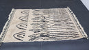 Custom Handmade Moroccan Wool Rug - Minimalist Beni Ourain Style Area Rug - Custom Sizes & Fringe Options - Contemporary Carpet
