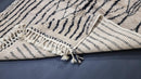 Custom Handmade Moroccan Wool Rug - Minimalist Beni Ourain Style Area Rug - Custom Sizes & Fringe Options - Contemporary Carpet