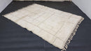 Custom Moroccan Beni Ourain Rug – HandMade White Wool Berber Rug, Custom Sizes, Fringes Options – Moroccan Boujaad, Azilal, Boucherouite Rug