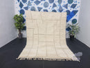Custom Moroccan Beni Ourain Rug – HandMade White Wool Berber Rug, Custom Sizes, Fringes Options – Moroccan Boujaad, Azilal, Boucherouite Rug