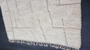 Custom Moroccan Beni Ourain Rug – HandMade White Wool Berber Rug, Custom Sizes, Fringes Options – Moroccan Boujaad, Azilal, Boucherouite Rug