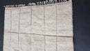 Custom Moroccan Beni Ourain Rug – HandMade White Wool Berber Rug, Custom Sizes, Fringes Options – Moroccan Boujaad, Azilal, Boucherouite Rug