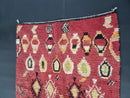 Custom Handmade Moroccan Wool Rug – Red and Black Rug with Unique Patterns, Available in All Sizes, Perfect rug for Home Decor by 100kends
