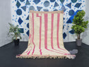 Authentic Handmade Moroccan Wool Rug - Berber Design Beni Ourain Style Shag Pile Tapis Berbere - Luxurious Handwoven Moroccan Rug