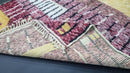 Custom Moroccan Handmade Wool Rug - Purple & Yellow Abstract Beni Ourain Design, Boho Area Rug, Checkered, Custom Sizes, Unique Home Decor