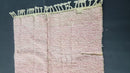 Custom Moroccan Pink Wool Rug - Handwoven Shaggy Berber Carpet, Bohemian Style Area Rug - Soft Natural Wool Decor