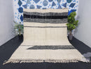 Custom Moroccan Taupe Rug - Handmade Beni Ourain Wool Rug - White & Black Moroccan Rug 8x10 - Genuine Lamb Wool - Custom Sizes Available