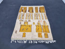 Handmade Moroccan Wool Rug - Bohemian Boujad Style - Custom Sizes & Fringe Options - Large Rugs 8x10, 5x7 - Free Shipping rug by 100kends