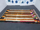 Custom Authentic Moroccan Berber Rug - Beni Ourain Orange and black Rug for Living Room, Bedroom, Large Area - Handmade Wool rug by 100kends