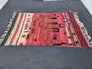 Custom Moroccan Berber Rug - Handmade Beni Ourain Style, Red & Black Wool Rug, Custom Sizes Available - Moroccan Shag Area Rug by 100kends