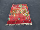 Handmade Moroccan Abstract Wool Rug - Custom Beni Ourain Rug, Large Area Berber Rug, Colorful Moroccan Rug 8x10, Sheep Wool Tapis Marocain