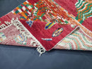 Handmade Moroccan Abstract Wool Rug - Custom Beni Ourain Rug, Large Area Berber Rug, Colorful Moroccan Rug 8x10, Sheep Wool Tapis Marocain