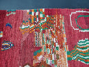 Handmade Moroccan Abstract Wool Rug - Custom Beni Ourain Rug, Large Area Berber Rug, Colorful Moroccan Rug 8x10, Sheep Wool Tapis Marocain