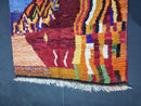 Custom Handmade Moroccan Wool Rug – Vibrant Boujaad Rug, Bohemian Living Room Area Rug, Soft Wool Rug, Custom Sizes (3x5 to 15x15 ft)