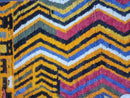 Custom Handmade Moroccan Rug - Vibrant Berber Wool Carpet with Orange & Black Zigzag Patterns, Available in All Sizes by 100kends