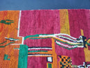 Custom Moroccan Wool Rug - Handmade Berber Boujad Rug with Contemporary Design (Sizes 3x5 to 15x15 ft) , handmade moroccan rug by 100kends